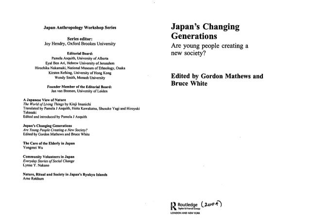 Nature, Ritual, and Society in Japans Ryukyu Islands (Japan Anthropology Workshop Series)